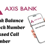 Axis Bank Balance Check Number